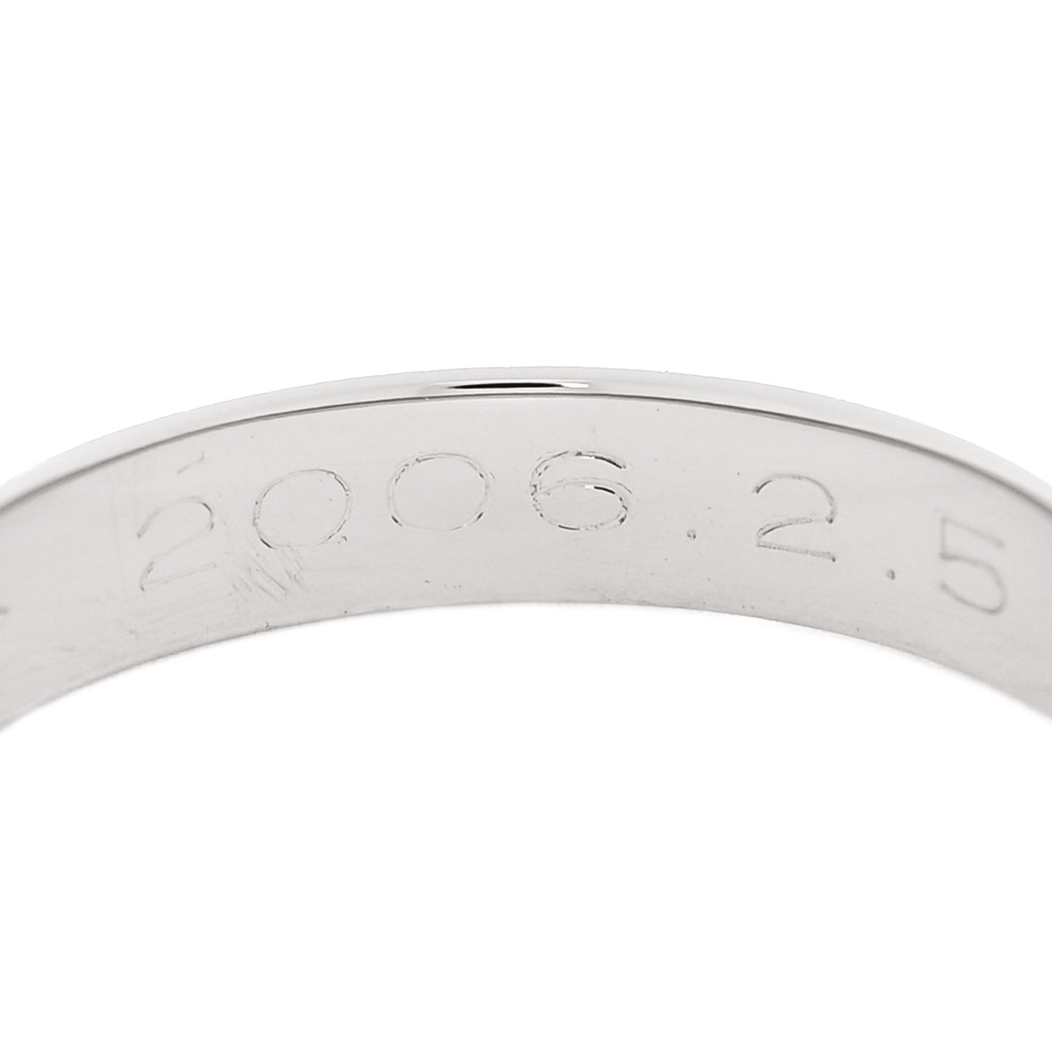 Cartier Platinum 3mm C De Cartier Wedding Band Ring 45 3.25 5 of 6