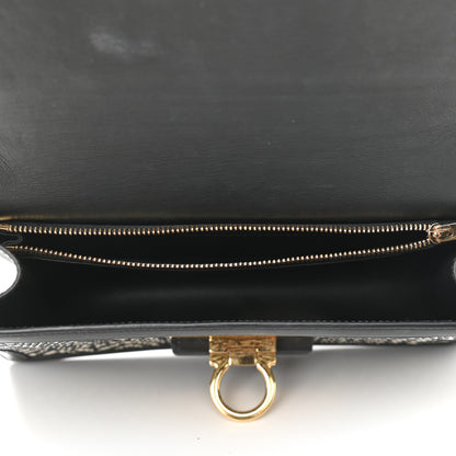 Salvatore Ferragamo Tweed Aileen Bag Black White 5 of 9