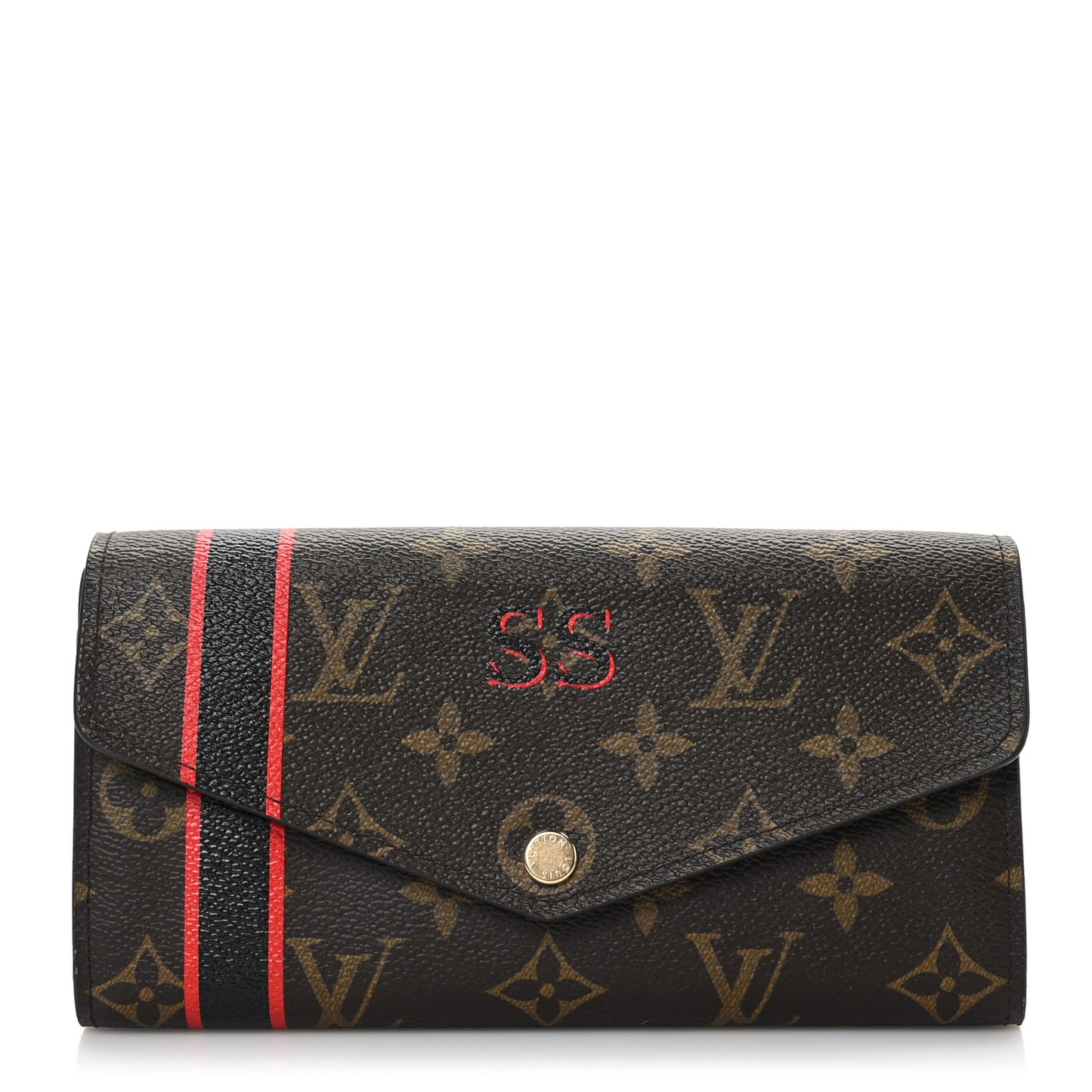 Monogram My LV Heritage Sarah Wallet NM Violet Fuchsia