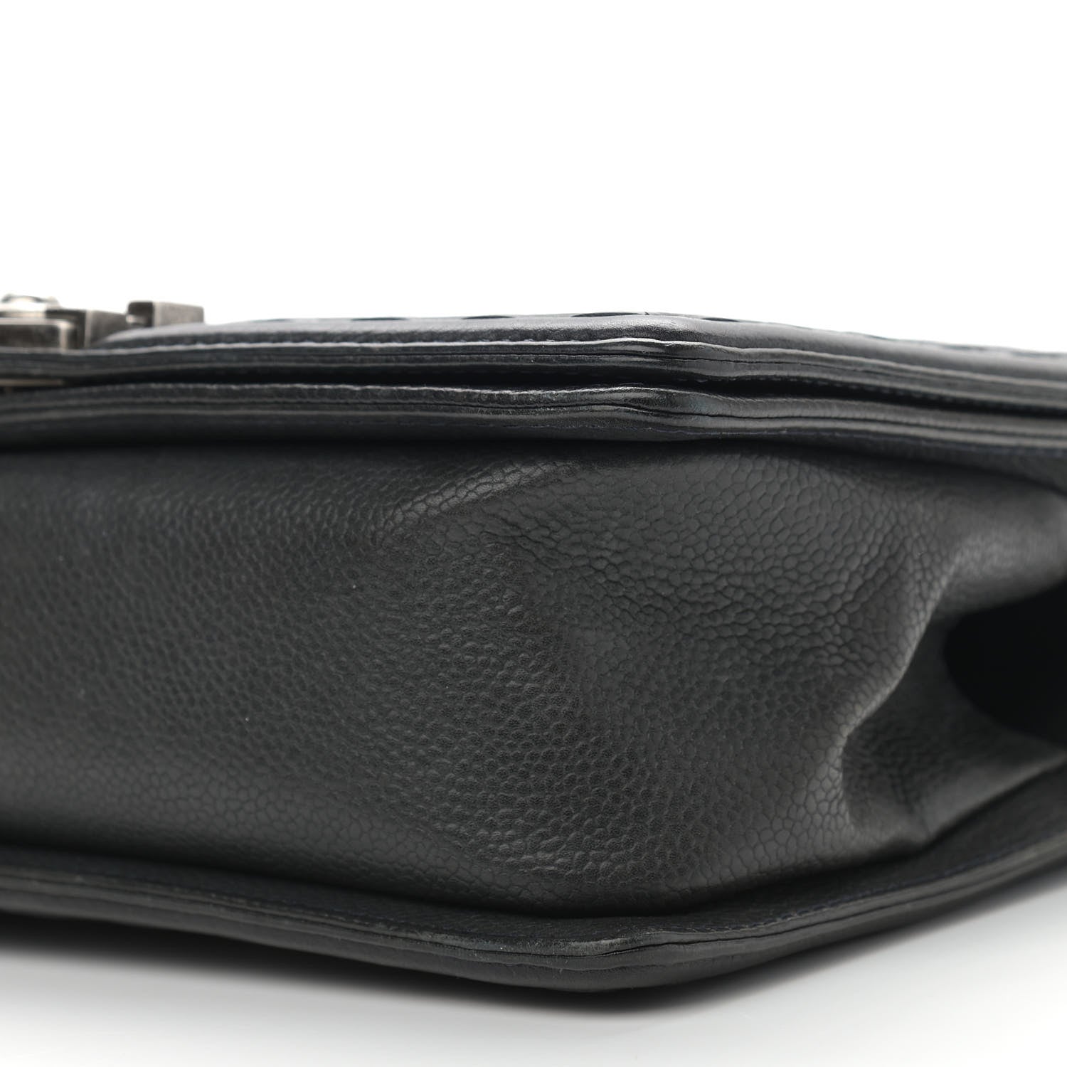 Chanel Caviar Stitched Medium Boy Flap Blue 10 of 10