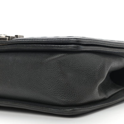 Chanel Caviar Stitched Medium Boy Flap Blue 10 of 10