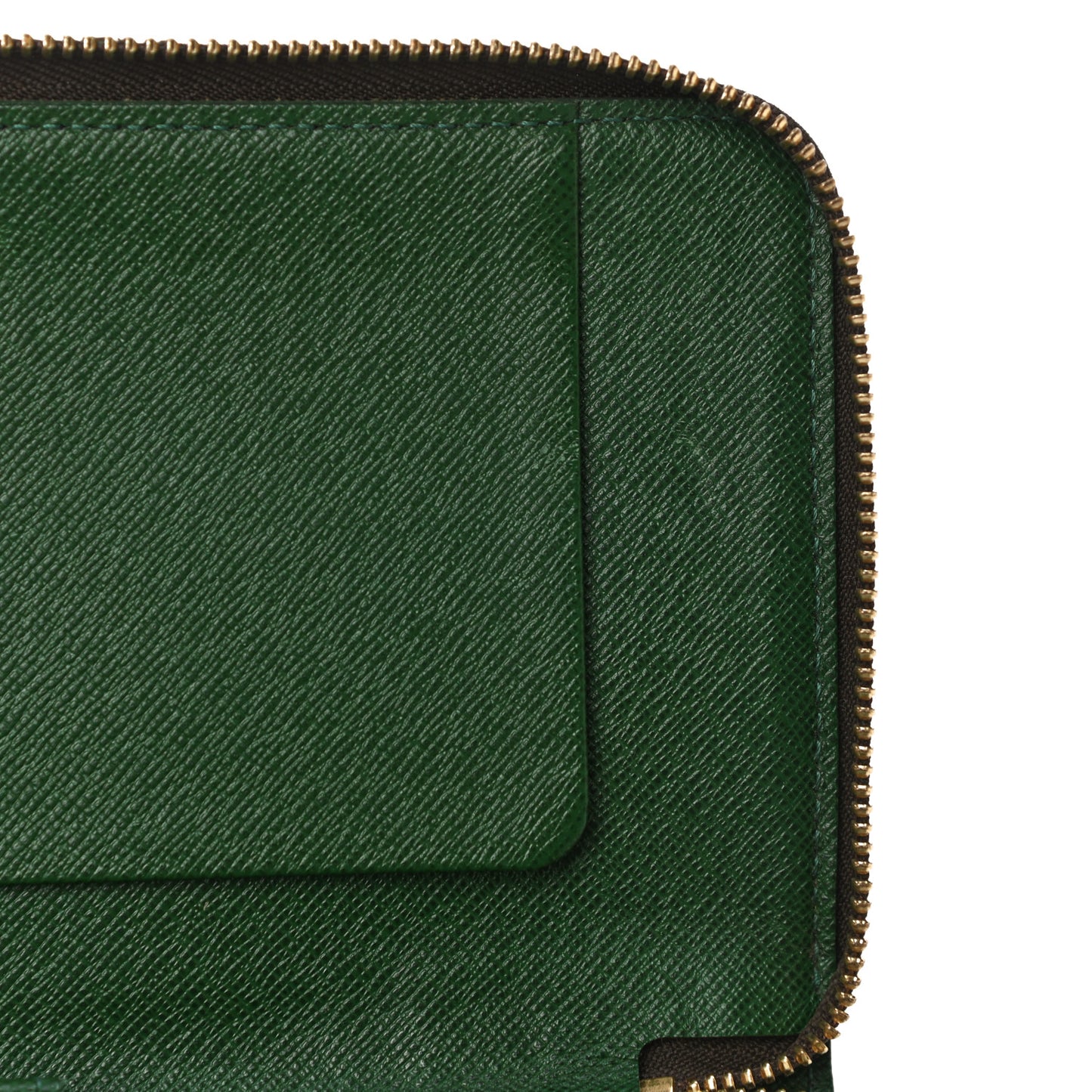 Monogram Groom Zippy Organizer Wallet Green