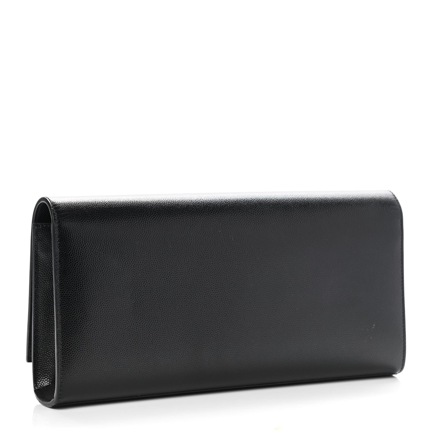 Saint Laurent Grain De Poudre Monogram Cassandre Clutch Black 2 of 8