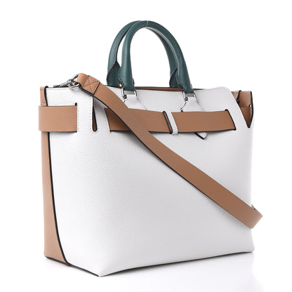 Burberry Soft Grain Calfskin Medium Belt Bag Light Camel Chalk White 3 of 12