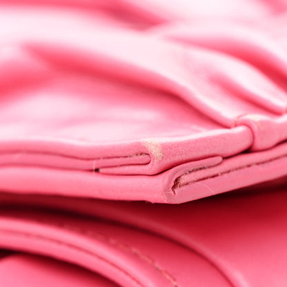 Bottega Veneta Calfskin Intreccio Plisse Cassette Crossbody Bag Pink 11 of 12