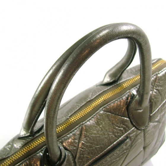 Marc Jacobs Leather Patchwork Carolyn Silver 4 of 12