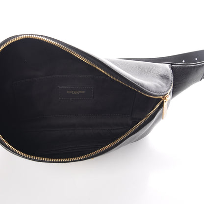 Saint Laurent Grain De Poudre Monogram Belt Bag Black 5 of 6