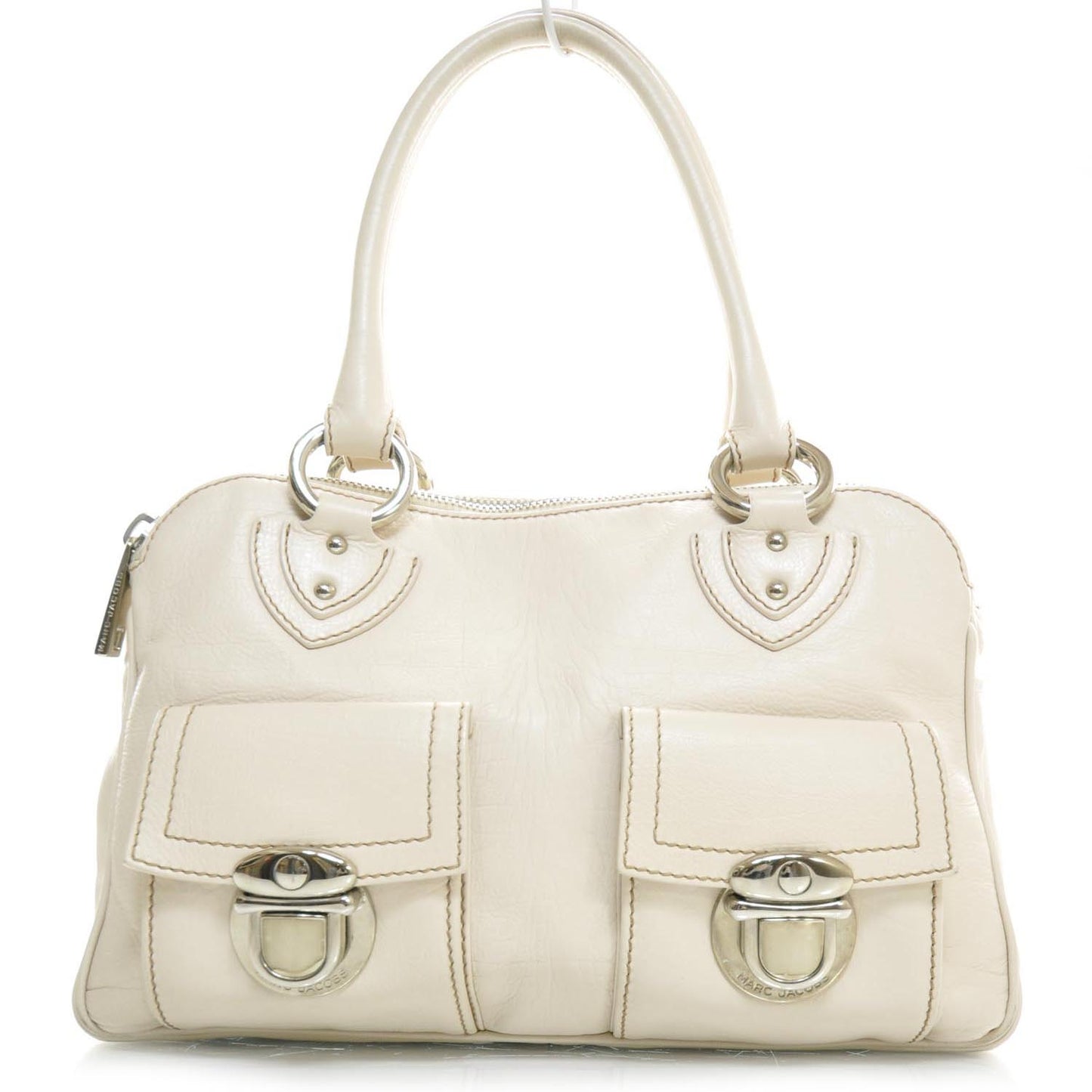 Leather Blake Satchel Cream