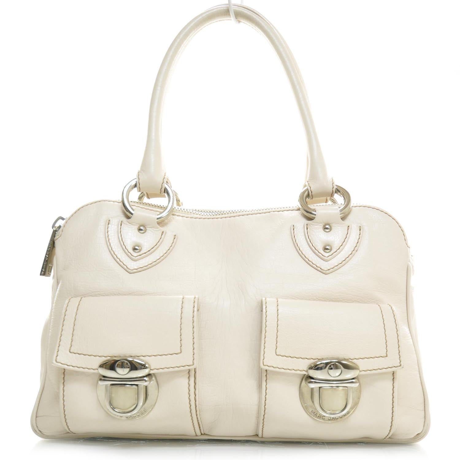 Marc Jacobs Leather Blake Satchel Cream 1 of 10