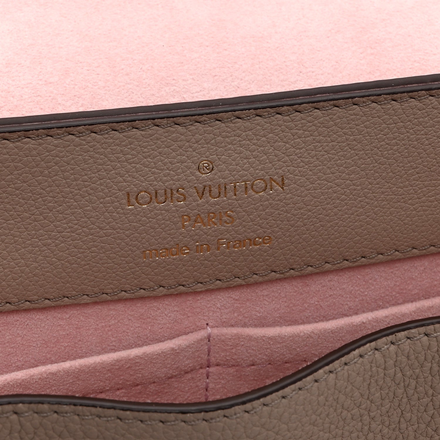 Louis Vuitton Soft Calfskin Lockme Ever MM Greige 6 of 9