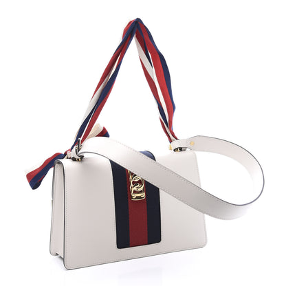 Gucci Calfskin Small Sylvie Shoulder Bag White 2 of 15