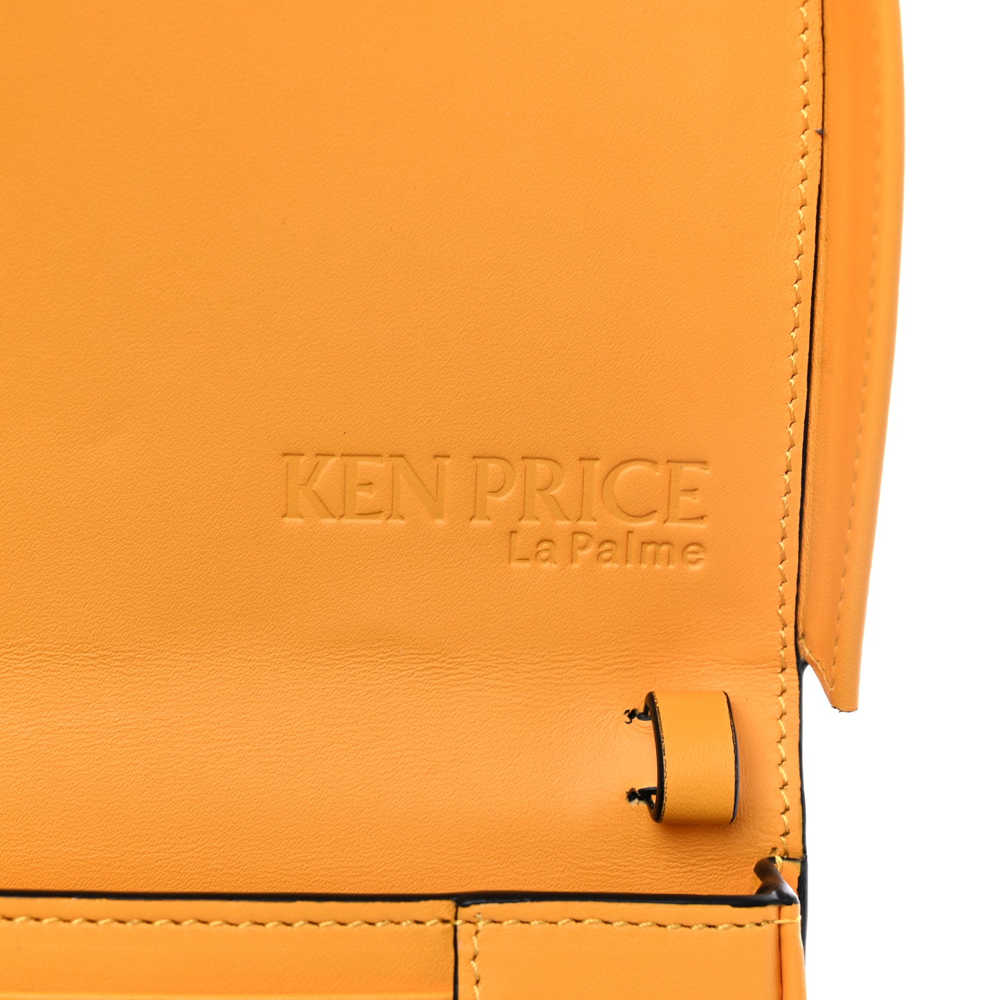 X KEN PRICE Calfskin Mini Heel Pouch Multicolor