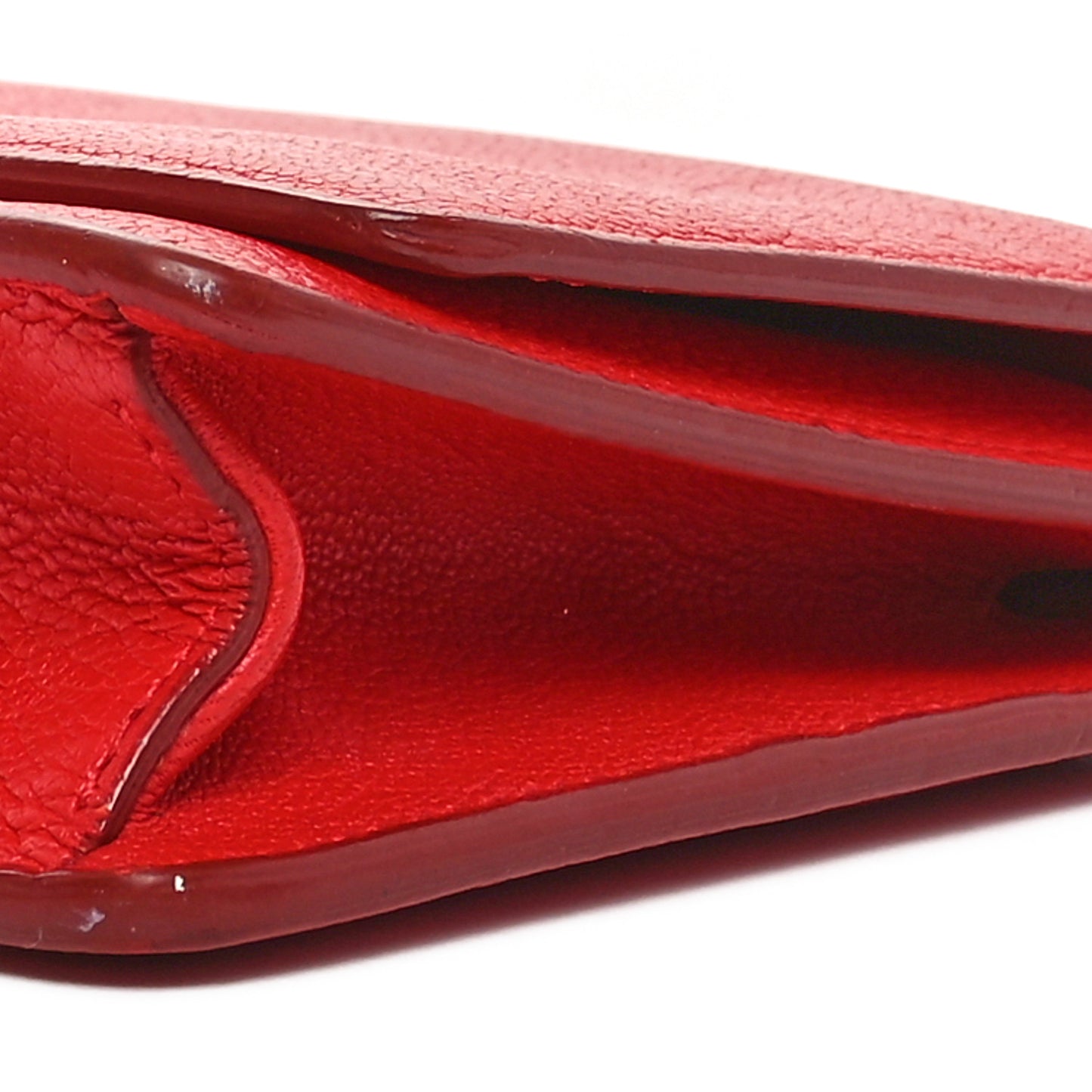 Sugar Goatskin Pandora Chain Wallet Red