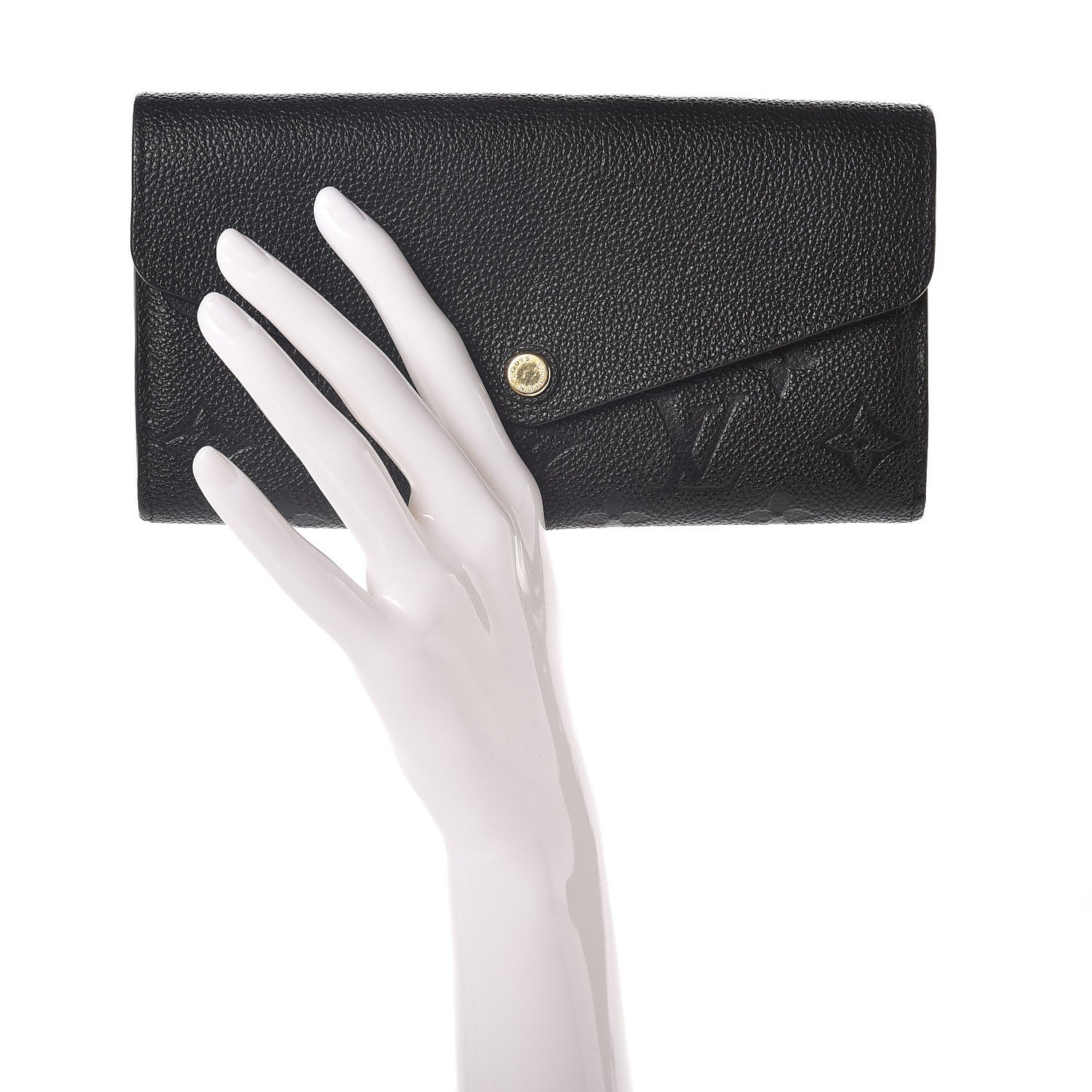 Louis Vuitton Empreinte Sarah Wallet NM Black 2 of 8