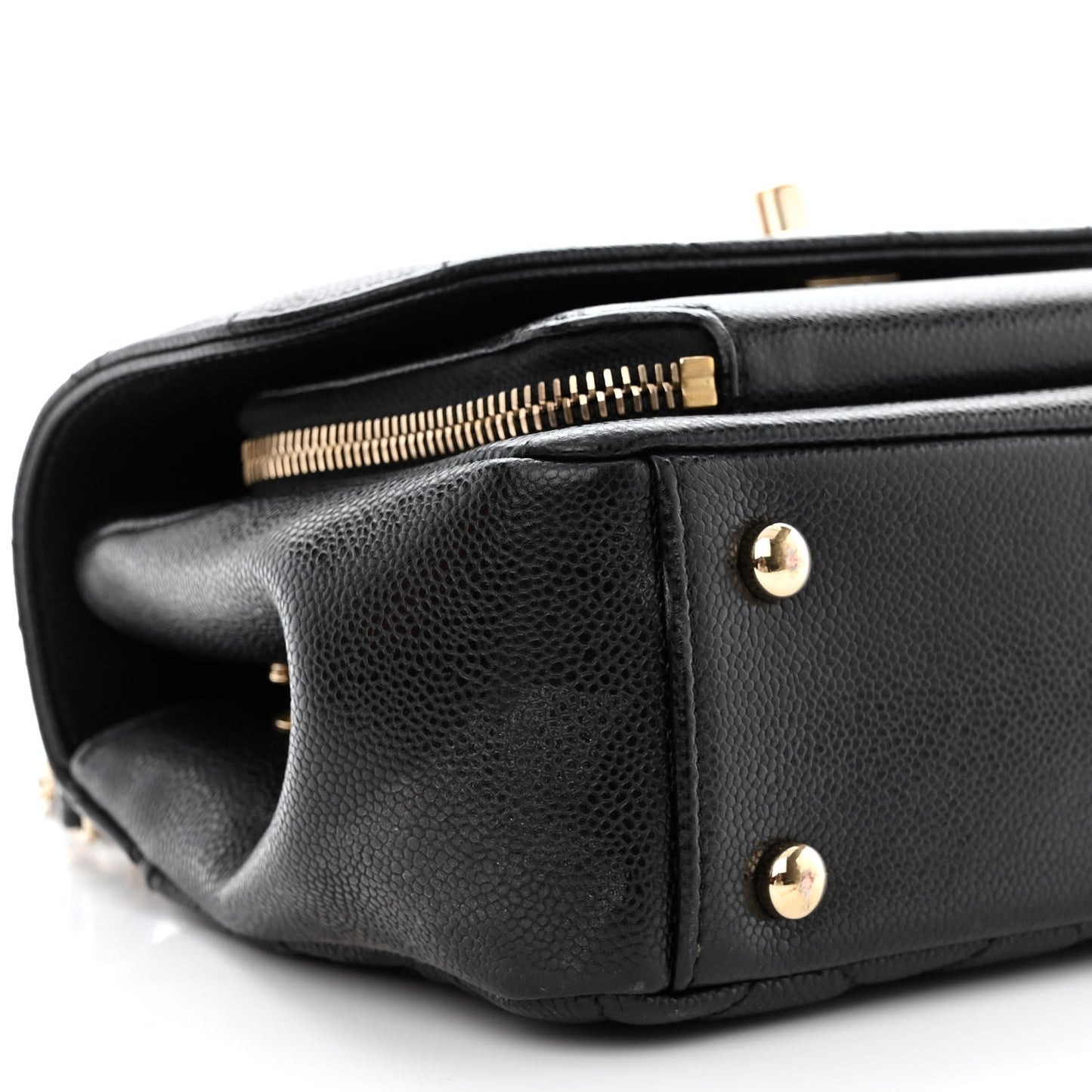 Caviar Quilted Small Business Affinity Flap Black