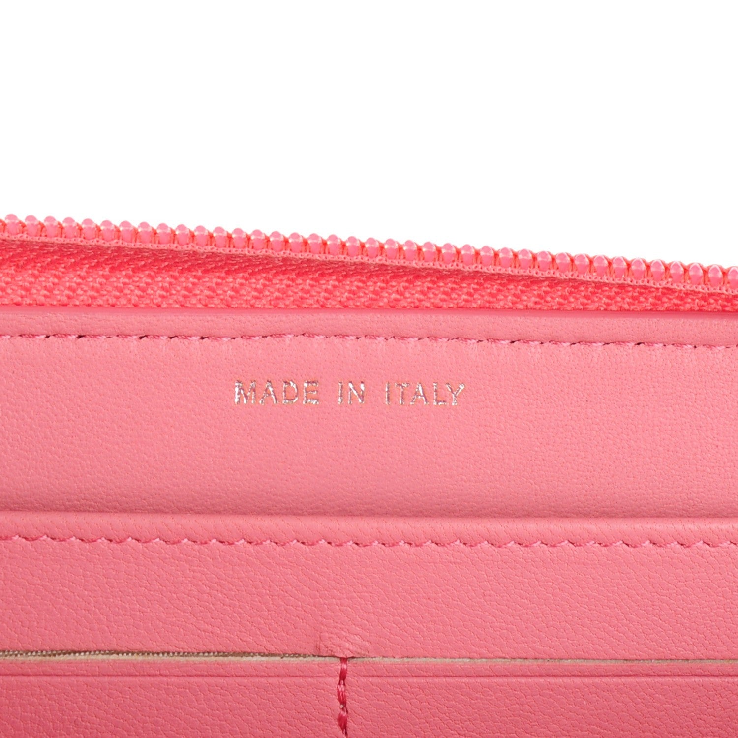 Chanel Lambskin Camellia Embossed Zip Around Large Gusset Wallet Pink 7 of 8