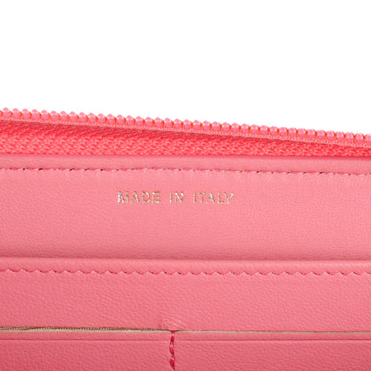 Chanel Lambskin Camellia Embossed Zip Around Large Gusset Wallet Pink 7 of 8