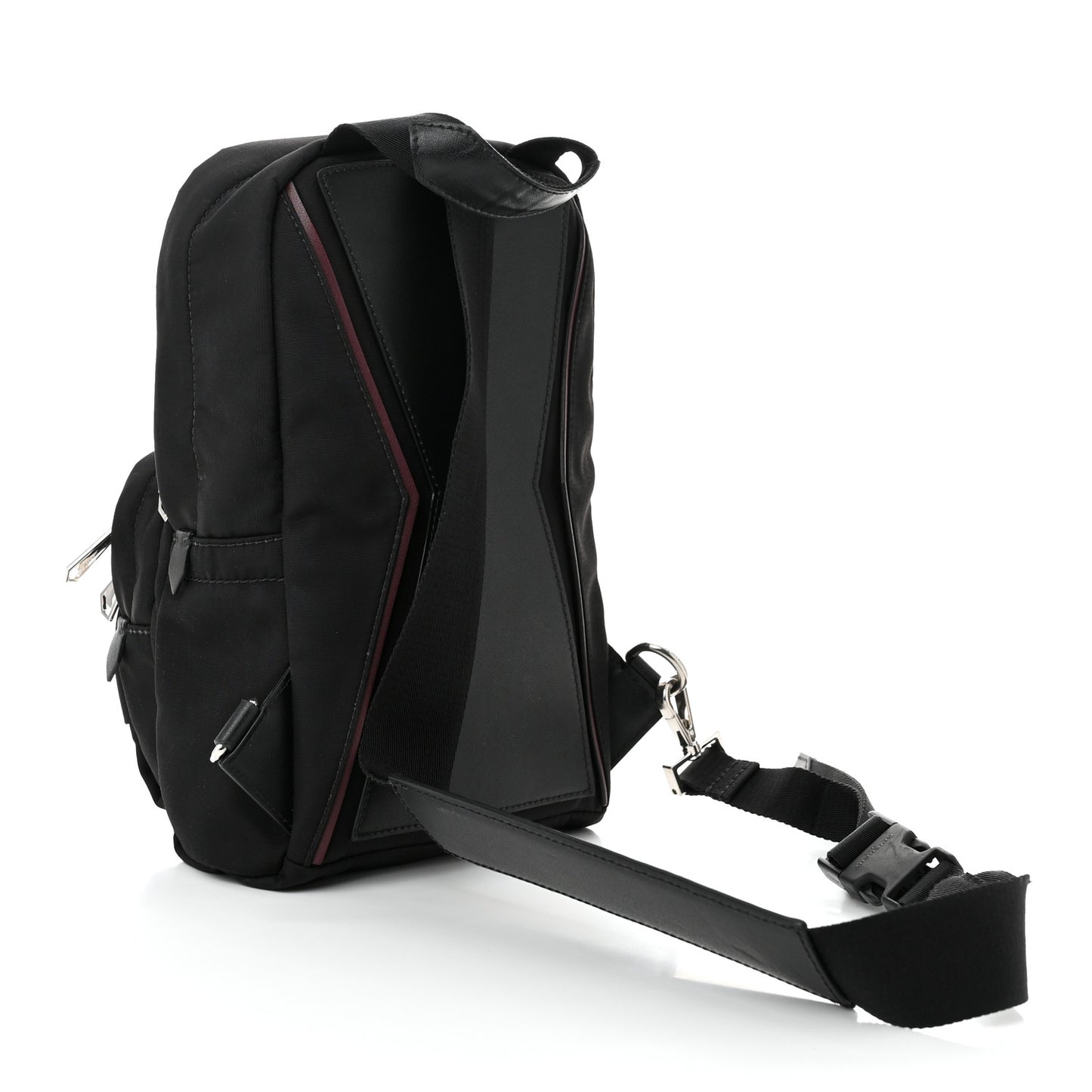 Nylon Small Downtown Sling Bag Black