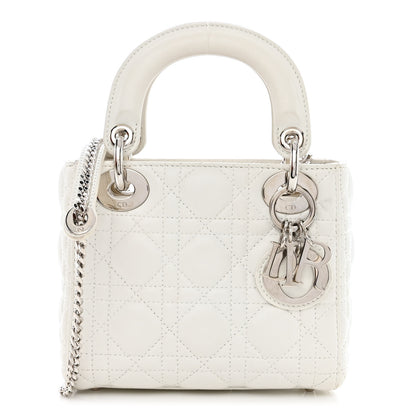 Christian Dior Lambskin Cannage Mini Lady Dior White 1 of 15