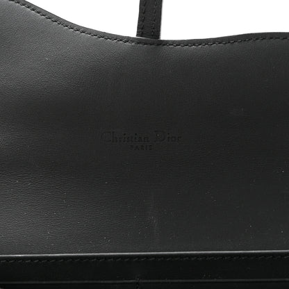 Christian Dior Ultra Matte Calfskin Saddle Chain Wallet Pouch Black 8 of 16