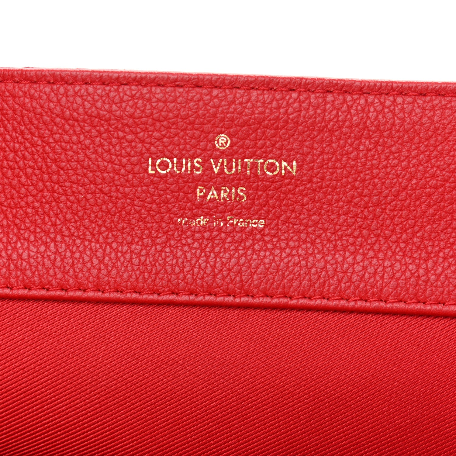 Louis Vuitton Calfskin Lockme MM Rouge 6 of 15