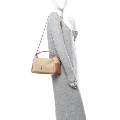 Saint Laurent Canvas Calfskin Camera Supple Bag Avorio Vintage Brown 2 of 10