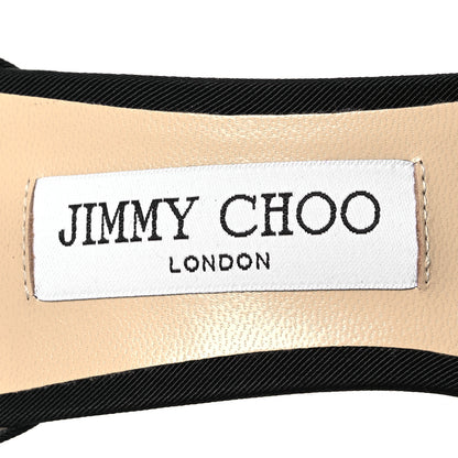 Jimmy Choo Grosgrain Aveline Bow 100 Sandals 39 Black 9 of 9