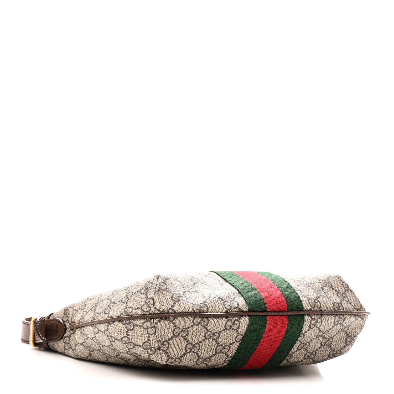 Gucci GG Supreme Monogram Web Small Ophidia Half Moon Hobo Brown 4 of 10