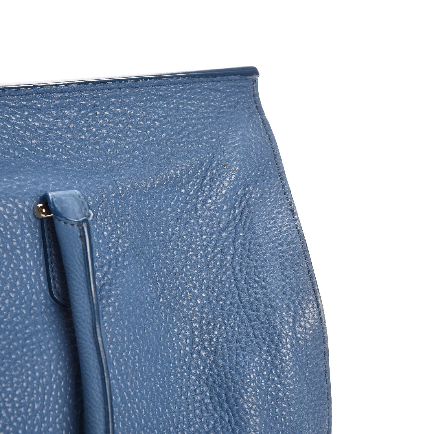 Balenciaga Grained Calfskin L Tube Round Tote Blue 13 of 14