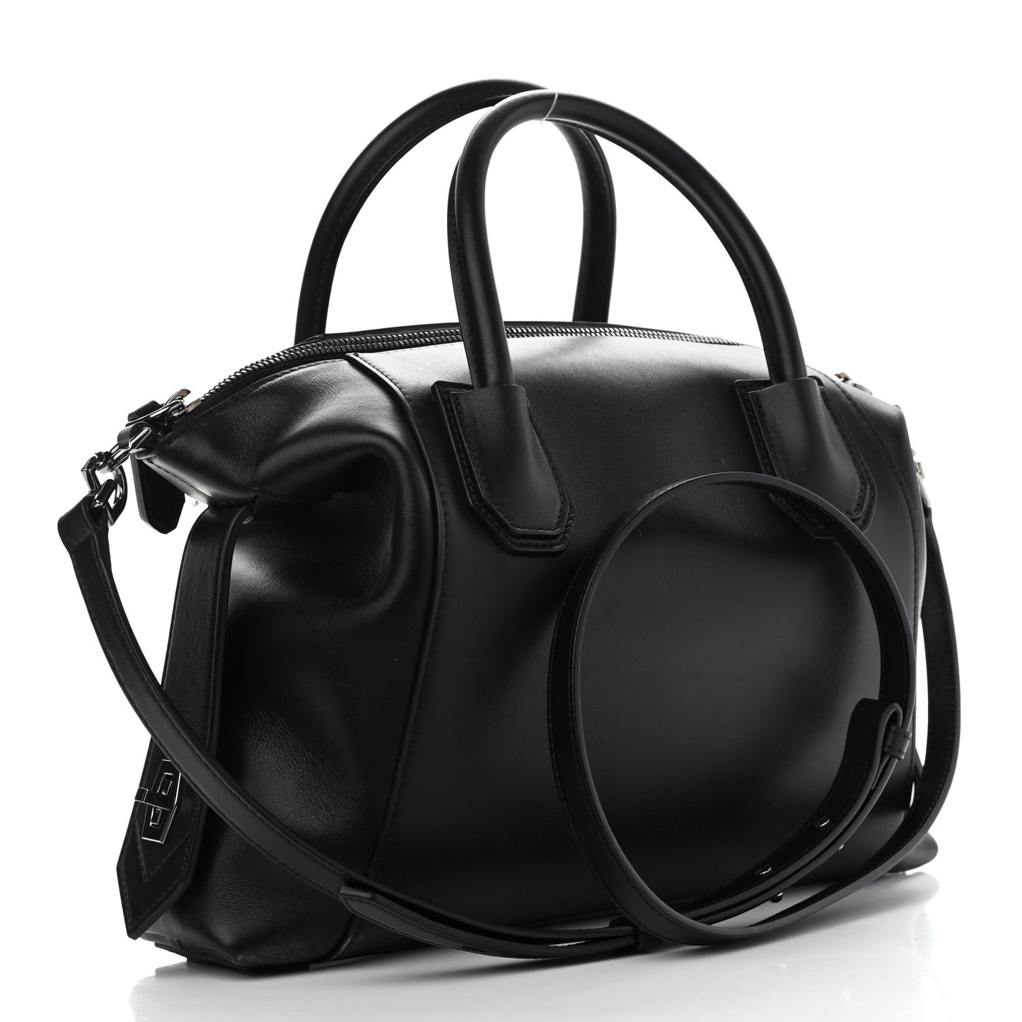 Smooth Calfskin Small Soft Antigona Black