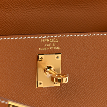 Hermes Epsom Kelly Sellier 25 Gold 5 of 10