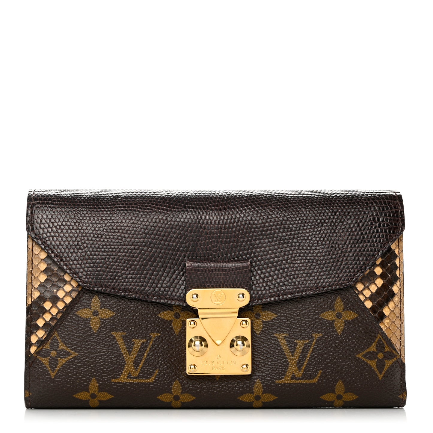 Monogram Python Ostrich Lizard Majestueux Wallet