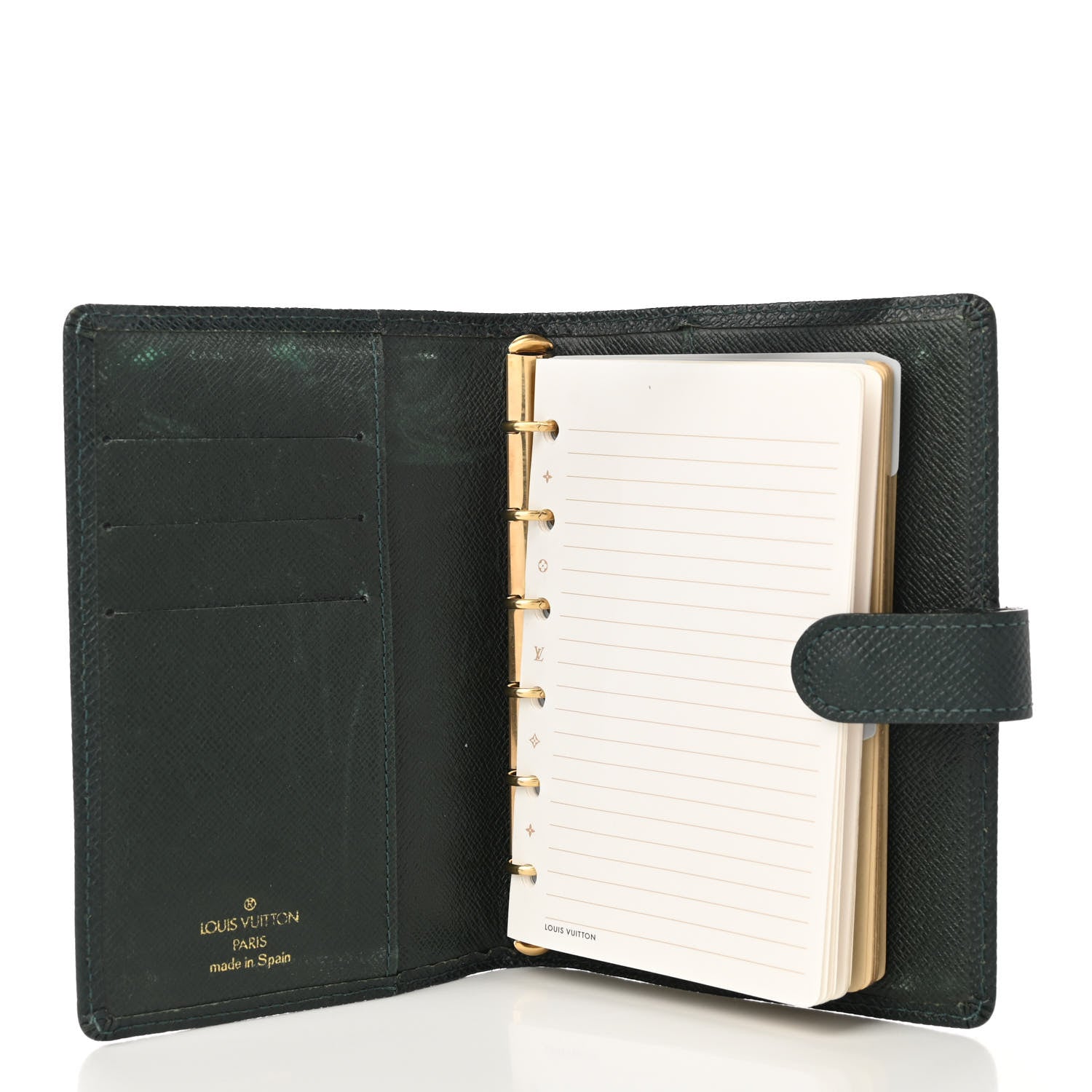 Louis Vuitton Taiga Small Ring Agenda Cover Epicea 5 of 8