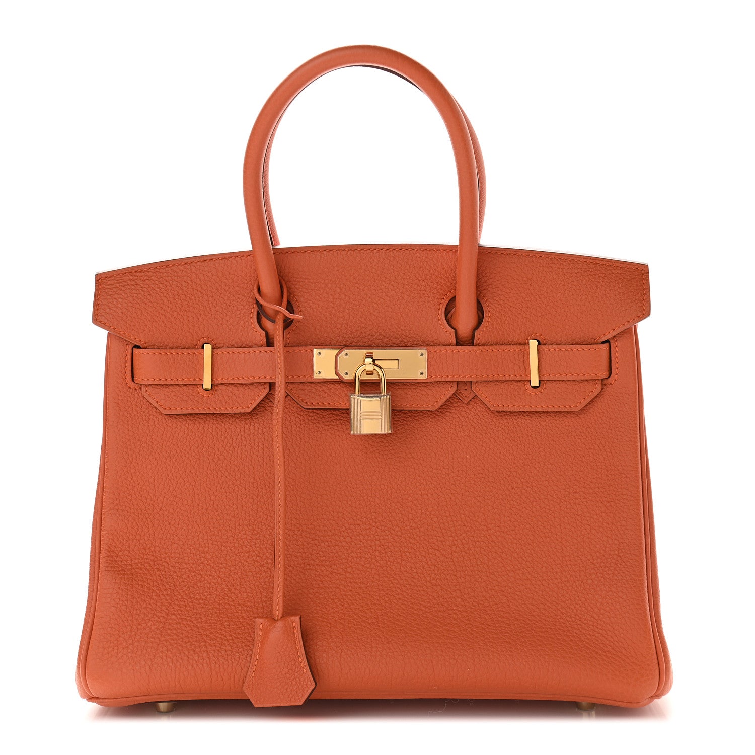 Hermes Togo Birkin 30 Orange 1 of 10