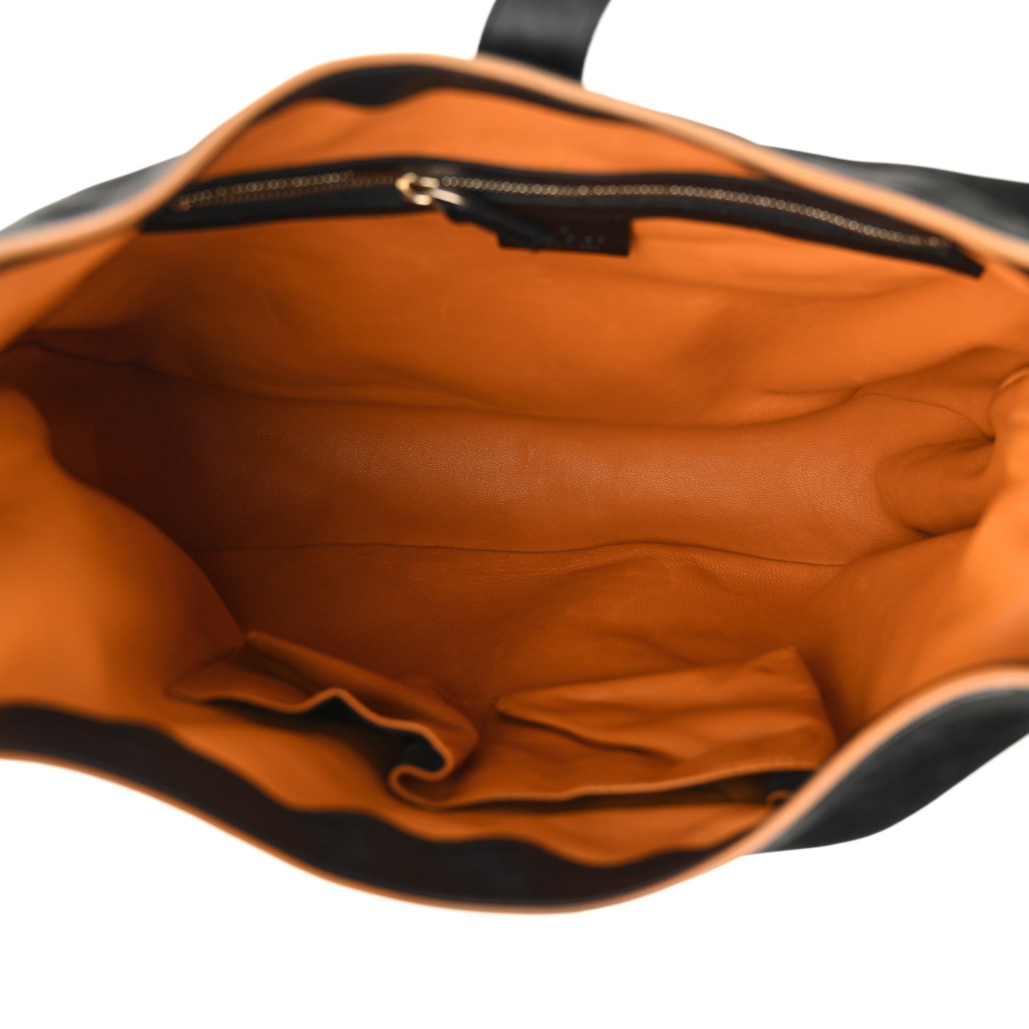 Gucci Nubuck Medium New Jackie Shoulder Bag Black Orange 5 of 12