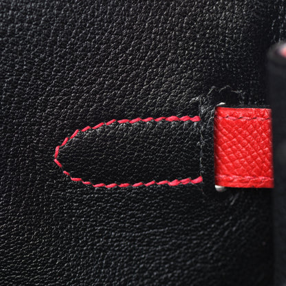 Hermes Epsom Horseshoe Birkin 40 Rouge Casaque Black 18 of 37