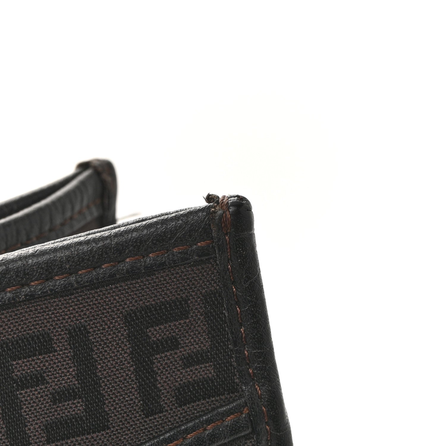 Fendi Zucchino Vitello Shopping Tote Brown 12 of 17