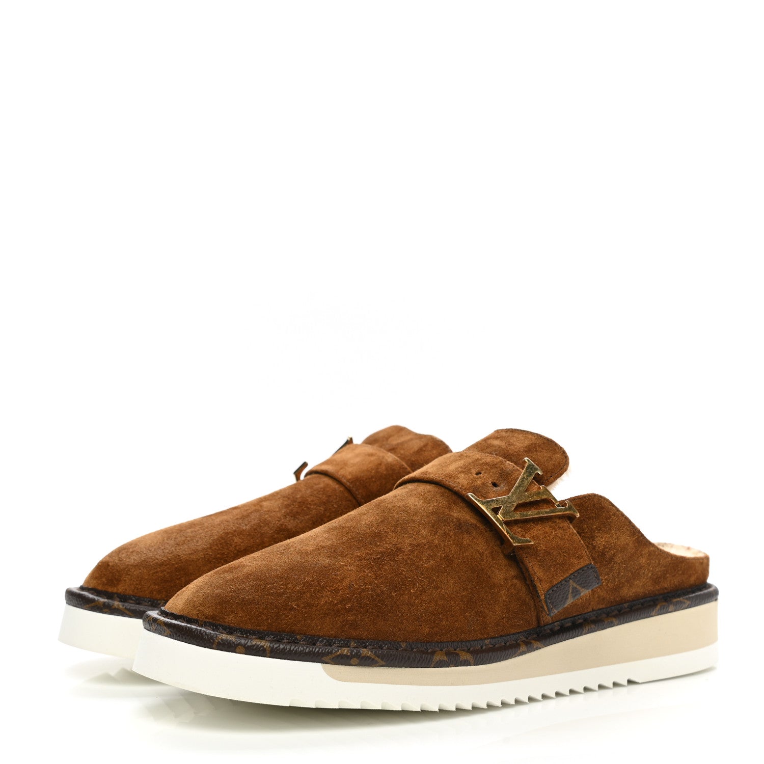 Louis Vuitton Suede Cosy Mule 6 Brown 3 of 10