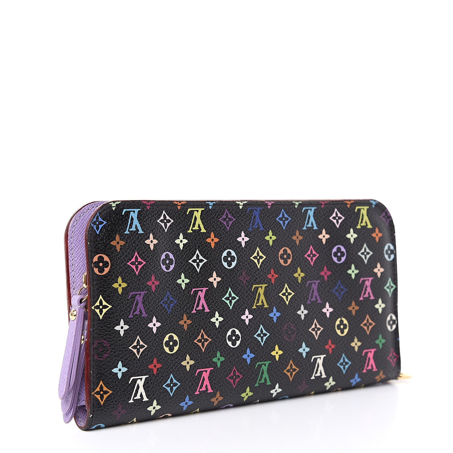 Louis Vuitton Monogram Multicolor Insolite Wallet Black Violet 3 of 6