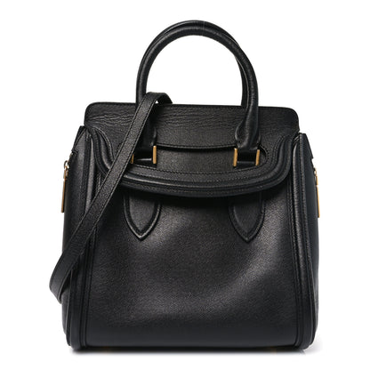 Alexander McQueen Grained Calfskin Large Heroine Black 1 of 9