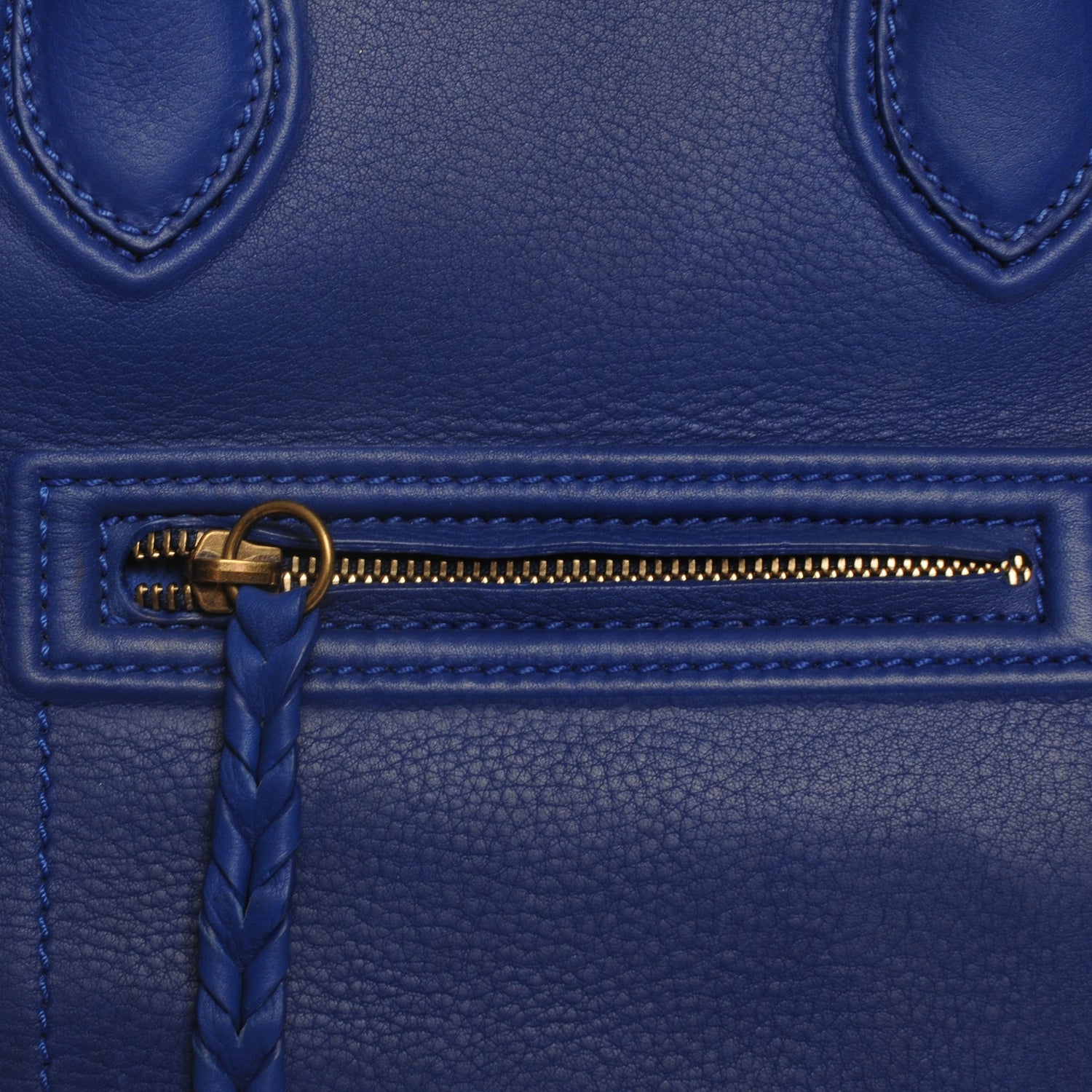 Celine Smooth Calfskin Medium Phantom Luggage Royal Blue 9 of 9