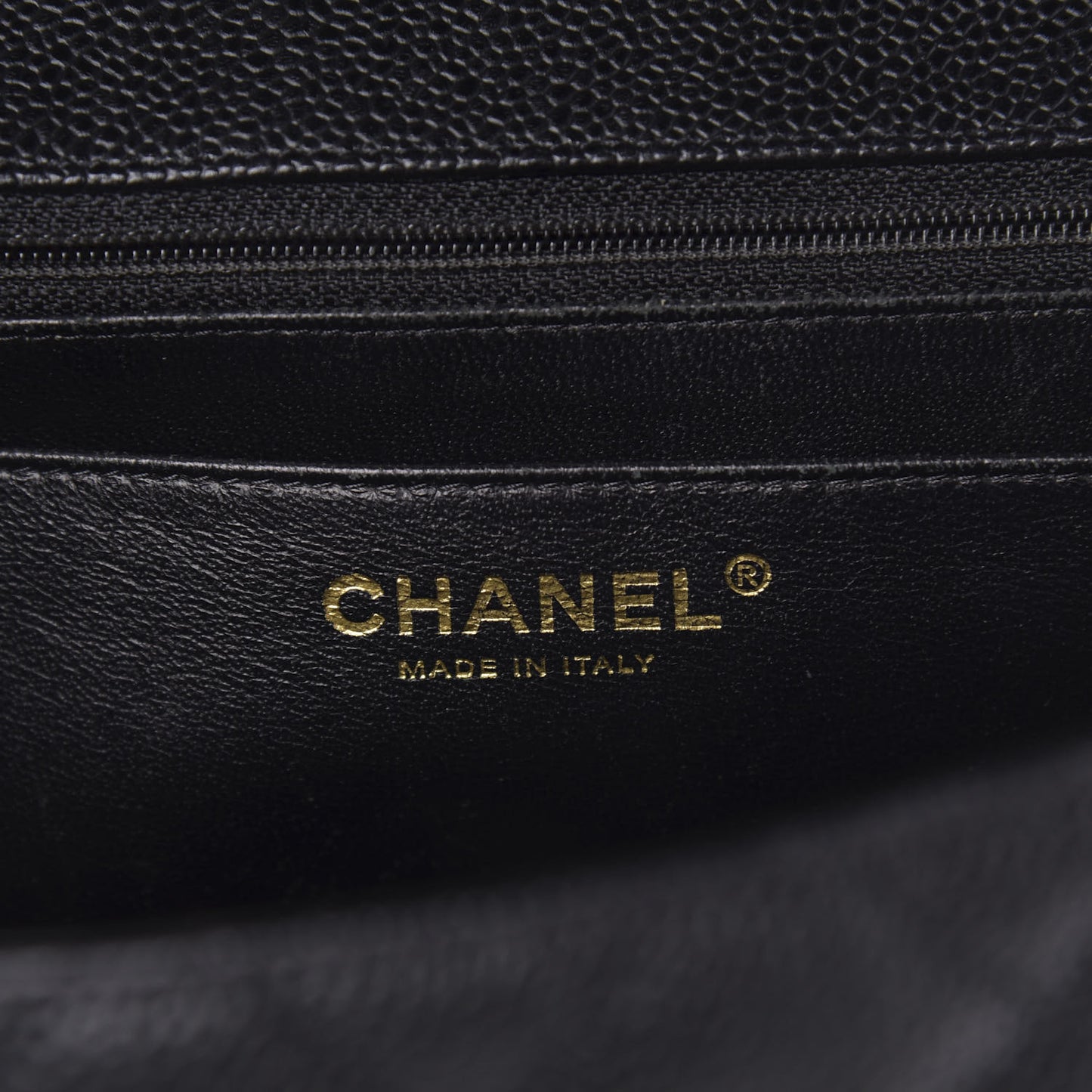 Caviar Quilted Jumbo Single Flap Black