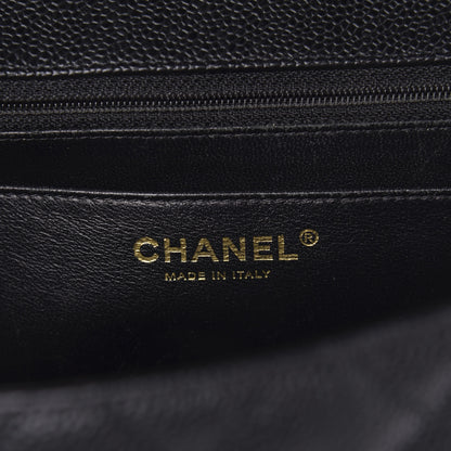 Chanel Caviar Quilted Jumbo Single Flap Black 6 of 11