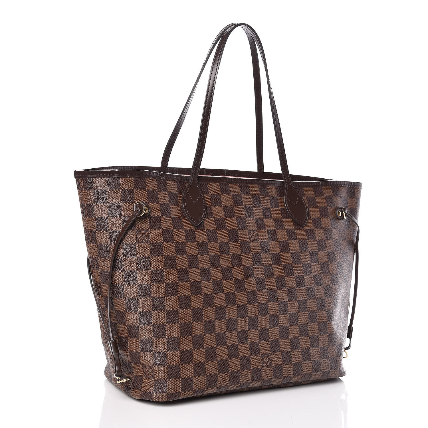 Louis Vuitton Damier Ebene Neo Neverfull MM Rose Ballerine 3 of 10