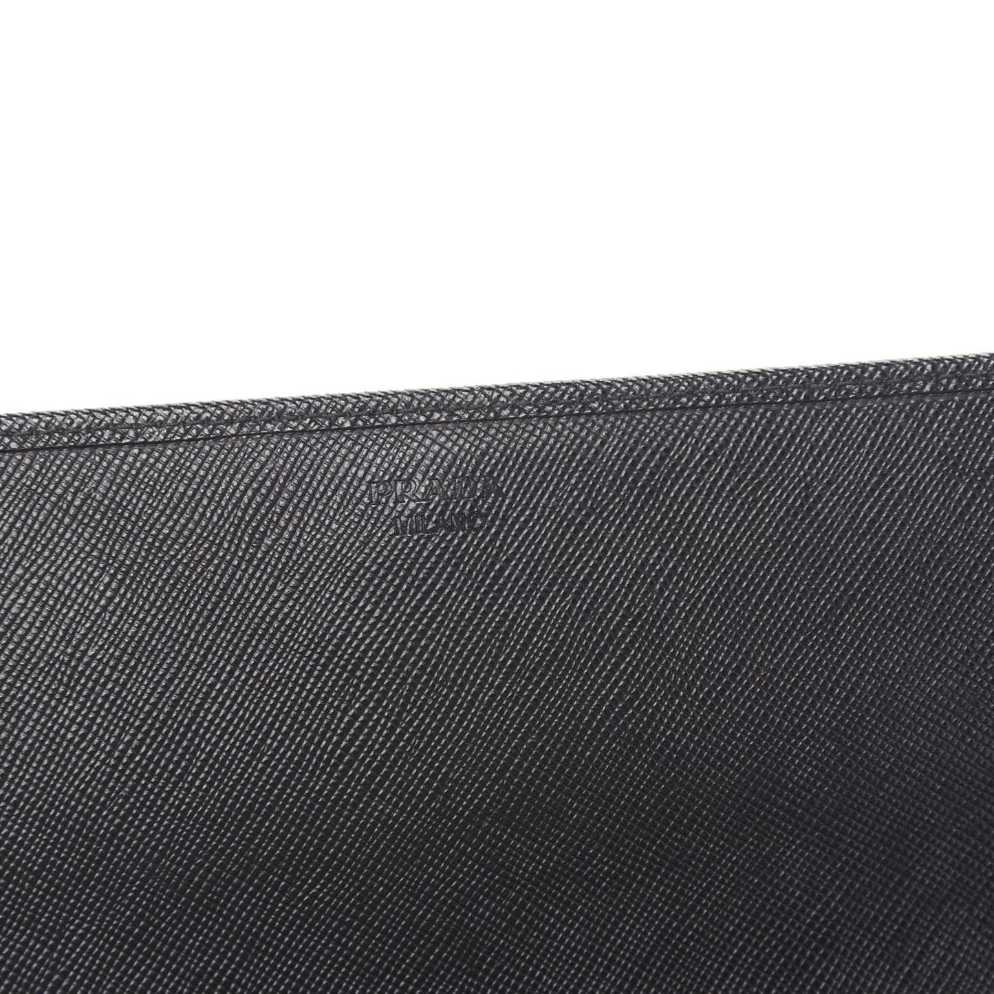 Saffiano Metal Oro Chain Wallet Black