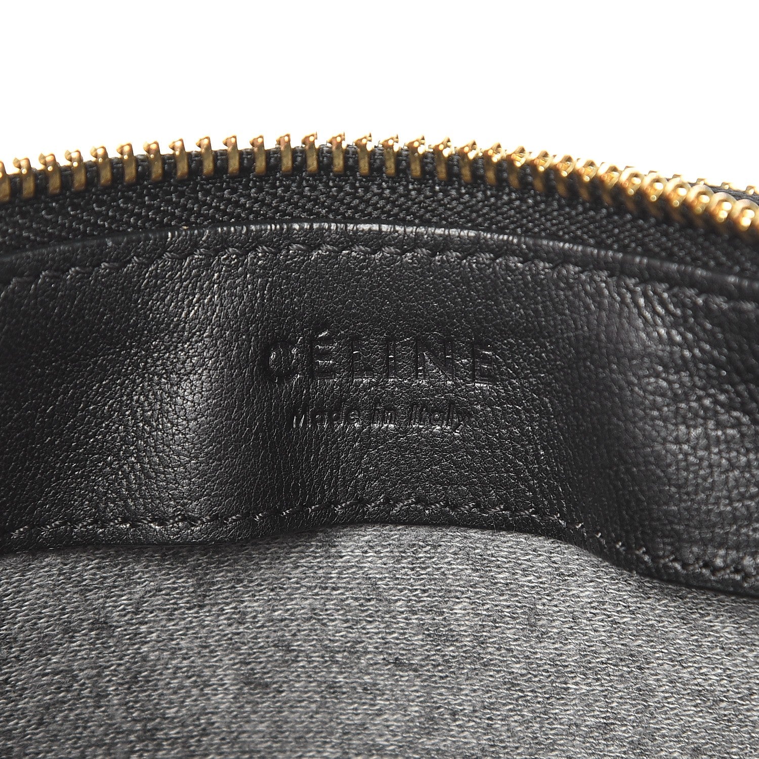 Celine Lambskin Large Trio Crossbody Bag Black 6 of 10