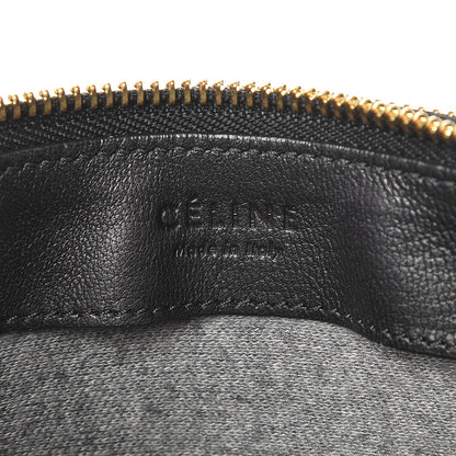 Celine Lambskin Large Trio Crossbody Bag Black 6 of 10