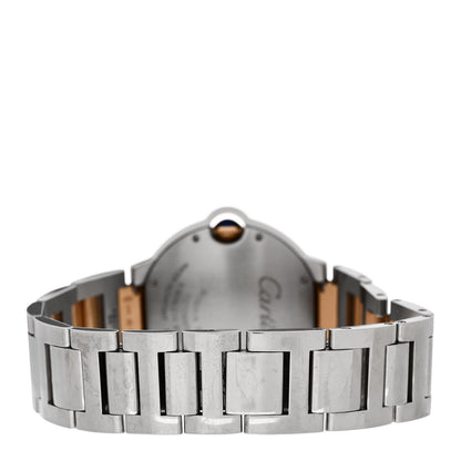 Cartier Stainless Steel 18K Pink Gold Diamond 36mm Ballon Bleu De Cartier Automatic Watch 3 of 4