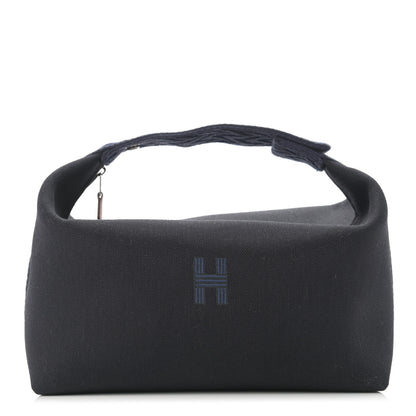 Hermes Canvas Large Bride-A-Brac Pouch Bleu Nuit 1 of 7