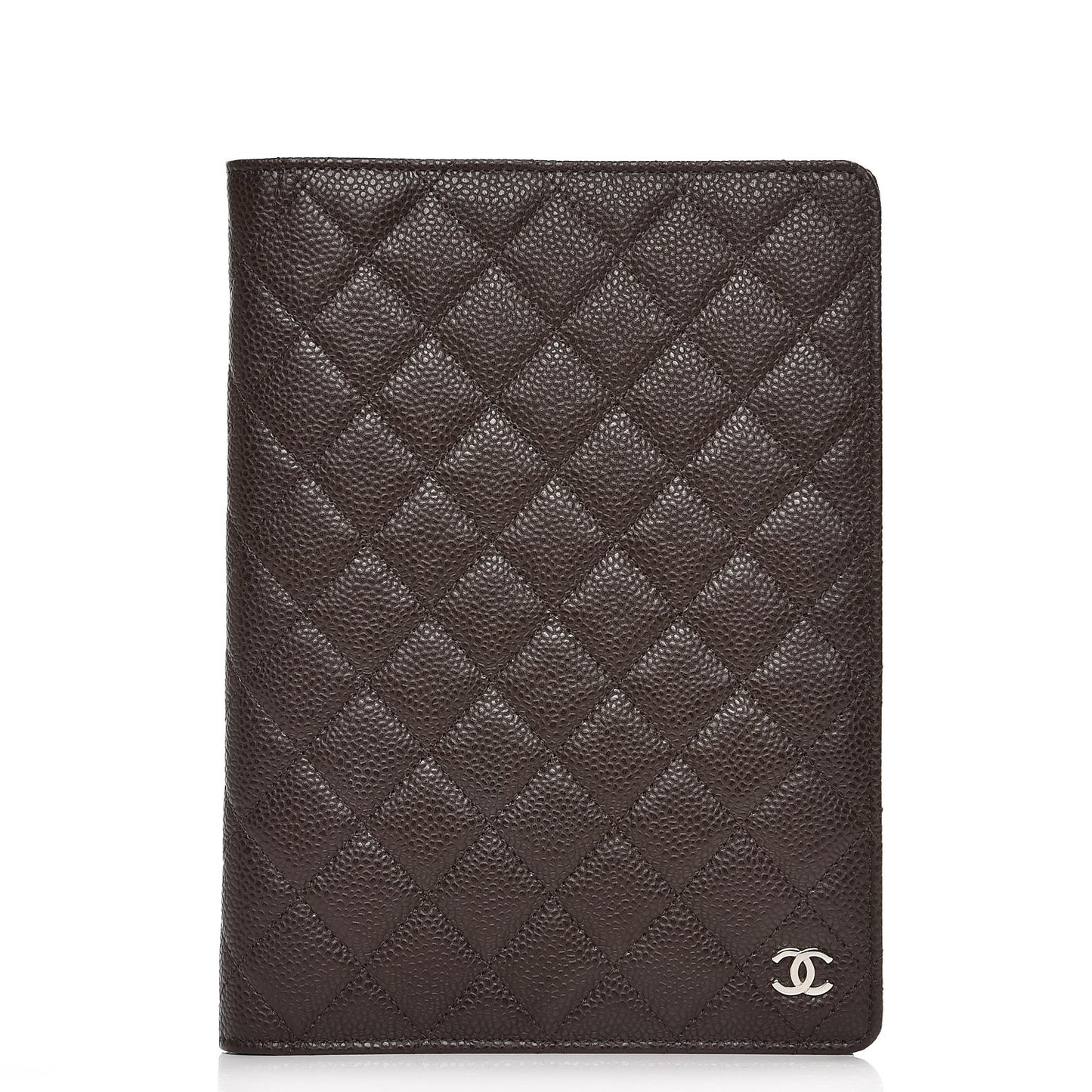 Caviar Quilted Notebook Agenda Cover Brown